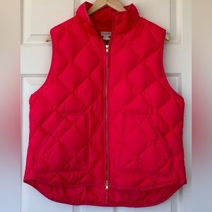 J. Crew‎ Quilted Down Vest Women’s XL